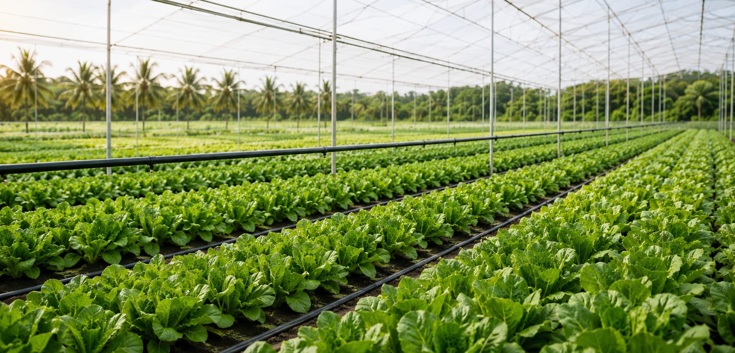 Greenhouse farming and irrigation solutions by Diyatha Garden Center in Sri Lanka
