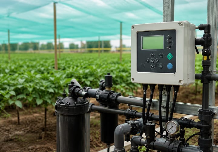 Irrigation automation control panel and filters